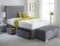 ComfoRest - Stylish 4FT Small Double Bed with Mattress | Ottoman Storage Box and Practical Design | Elegant Frame with 2 Drawers for Modern Bedrooms (Silver Naples)