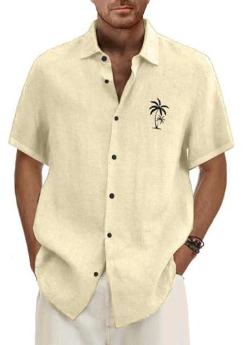 SHZFGUI Chemise Bouton De Manchette Homme Lin Chemise en Jean Homme Chemise Homme Ete Chemise A Carreaux Homme Chemise Noire Homme Chemise Infroissable Homme Chemise Noire Homme Beige 3XL