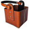 Matera Premium 100% Cuero para Mate y Termo | Canasta para Picnic | Ideal para el Auto o para la Playa | Balibetov | Color (Marron)