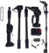 2-in-1 Cordless Pole Saw & Mini Chainsaw, Telescopic Long Reach Pruner, 24V Li-Ion Battery Powered Electric High Branch Saw for Tree Trimming, 8cm Cutting Diameter, 2.0AH Battery (1.7m/5.6FT)