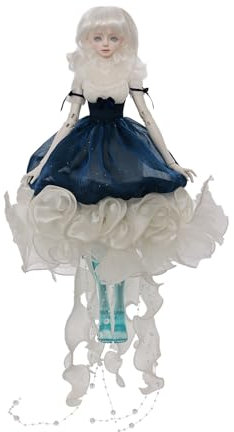 Oueneifs Evadne Bjd Puppe 1/4 Illusion Ozean Quallen Stil zartes Make-up Romantisches Geschenk Harz Spielzeug für 15+ Jahre alt