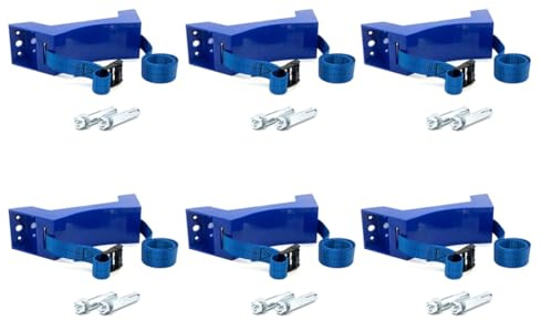 KEALBAUS 6 x Cylinder Mounted Gas Bottle Holder ABS Gas Bottle Holder for , , RV Caravan, Blue