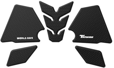 YFBH Aufkleber für Kraftstofftank Motorrad-Tankpad-Aufkleber, Knieschutz, Dekor-Set, Aufkleber Für Tenere 700 World Raid Rally Dual Tank Explorer Edition Standard 2022 2023 Abziehbilder(Farbe 1)