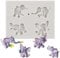 MINFEIDMS Moldes De Fondant De Silicona Con Elefante Para Decorar Pasteles Chocolate Pastel De Flores Dulces Y Arcilla Polimérica