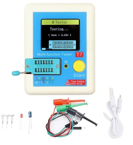 Transistor multifunzione che controllano con transistor a schermo colorato Analizzatori Transistor diagnostici per componenti elettronici