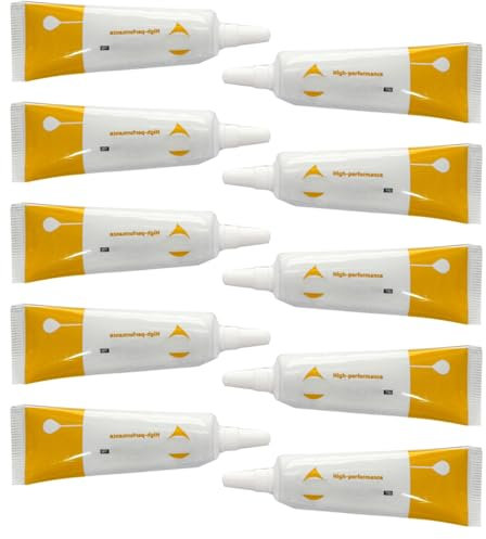 VARKAGE 10 Stück Silikonfett für Dichtungen, 3D Drucker Teil Zahnradfett, Gleitschiene Schmierfett, Optische Achse Schmierfettfür Kobra Serie 2, Neptune 4 Pro/4 Plus/4 Max, Ender 3 V3 He/Ender 3 V3 Se