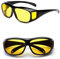 MEIION Festberg NightViewm - Anti-Blend Brille für eine sichere Autofahrt bei Dunkelheit Polarisierte Nachtbrille für Herren und Damen, blendfreies Design mit UV-400-Schutz