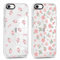 Phoona 2 packs Phone Case for iPhone 7/8 / SE 2020 / SE 2022 4,7'', Cute Clear Transparent Cover with Flower Pattern Aesthetics Design, Soft Shockproof Protective Bumper Slim Funda for Women Girls
