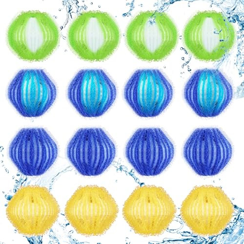 Tierhaarentferner Waschmaschine - 16 STK Fusselbälle Haarfänger Katzen & Hundehaare Waschmaschine | Wiederverwendbarer Fusselentferner für Entfernt Tierhaare