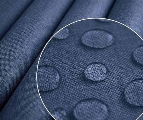 Tejido impermeable y resistente, tela Oxford 600D, impermeable, lona impermeable, 100% revestimiento de PVC, resistente a desgarros, resistente a los rayos UV (azul, 100 cm x 146 cm)