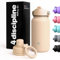 4 Discipline｜Gourde Inox Isotherme 650 ml (Beige Ivoire - finition mate) – Sans BPA, étanche – Support magnétique + bouchon sport avec paille – Base silicone – Idéal pour sport, bureau, voyage