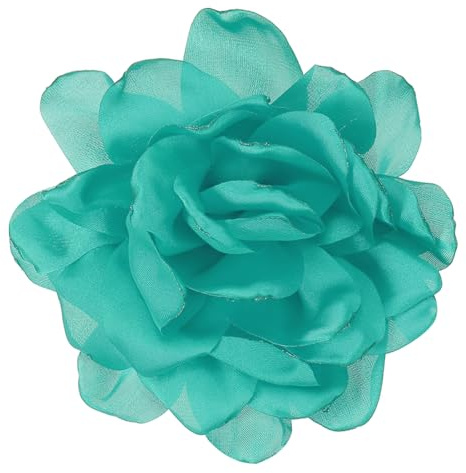 PATIKIL Grande broche florale en satin de soie pour femme, mariage, anniversaire, danse, banquet, robe, vêtements, chapeau, sac