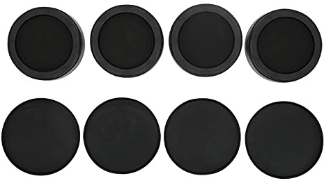 4 Stück runde Möbelfüße, rutschfeste Gummi-Schwamm-Kunststoff-Erhöhungen, höhenverstellbar, Bodenschutz für Sofa, Stuhl, Tischbeine, 6,5 cm Höhe, 12,5 cm Durchmesser