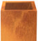 Palatino Exclusive Line Pflanzkübel Nora Würfelförmig, Corten-Stahl 50 x 50 x 50 cm, Modular