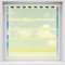 Bistrogardine in transparent mit Raffoptik, einfarbige und lichtdurchlässige Voile-Scheibengardine mit Schlaufe, in vielen Größen verfügbar (100 x 110 cm/gelb - Lemon)