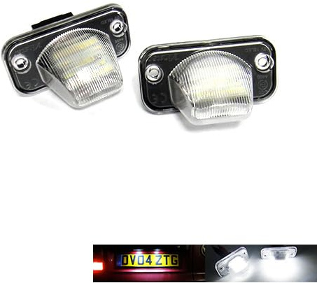 RZG 2x LED Licence Number Plate Light White Canbus For 1990-03 Transporter T4 Eurovan Passat 3B6