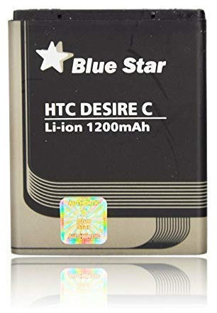 Bluestar Akku Ersatz kompatibel mit HTC Desire C BA S850 1200 mAh Austausch Batterie Handy Accu Premium 35H00194 BL01100