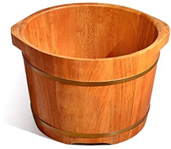Fußbadewanne,Holz Sauna Eimer,Hochwertiges Sauna Fußbecken,Innen Und Außen Hygieneversiegelung Fuß Badewanne