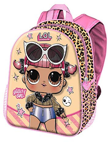LOL Surprise Rucksack in 3D-Optik, Schule, Kindergarten, Freizeit