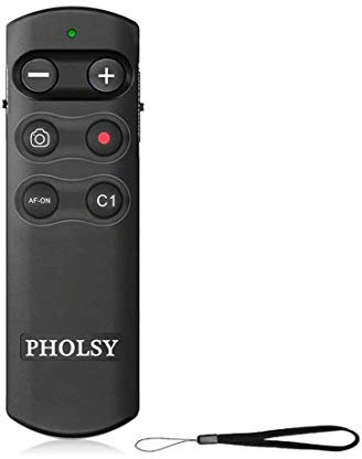 PHOLSY RMT-P1BT Bluetooth Caméra Télécommande sans Fil Compatible avec Sony Appareil Photo a1, a7C, a6100, a6400, a6600, a7M3, a7M4, a7RM4, a7SM3, a9, a9M2, RX0M2, RX100M7, ZV-1, ZV-E10