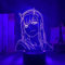 Anime 3d Lampe Zero Two Figure Illusionslicht Manga Geschenk LED Nachtlicht Liebling In der Franxx Kids Girls Schlafzimmer Dekor Licht-FL02_7 Farben keine Fernbedienung