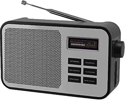 Xtreme videogames Radio Dab Bluetooth Dab+/FM Batería Recargable Antena Telescópica Home 33191 Negro, Medium