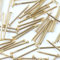 SISI UK® 100x Brass Wall Pins 25mm Panel Wire Hanging Photos/Art/Picture Frames Gold Nail for Wall, Wood, Craft & Home Use
