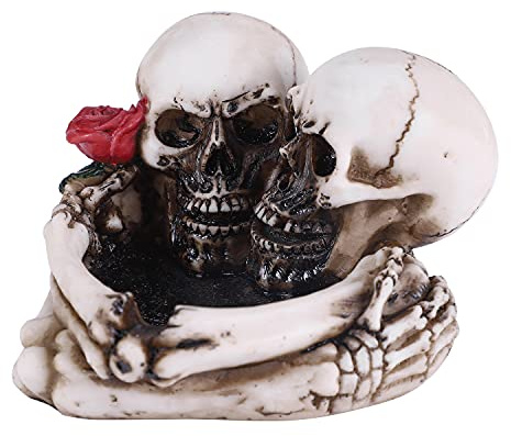 Tischdeko Halloween Tischaschenbecher Schädel Halloweendeko Horror Aschenbecher Gruselig Schädeldekoration Gothic Dekoknochen Geist Horrordeko Auto Büro Windaschenbecher