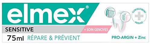 ELMEX - Dentifrice pour Dents Sensibles Répare et Prévient -Soulage Immédiatement et Durablement la douleur et la sensibilité dentaire - Tube de 75 ml