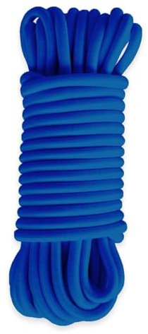 TECPLAST Sandow élastique Bleu 15 mètres 9SW - Qualité PRO - Tendeur pour bâche de diamètre 9 mm