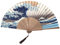 MaoNativey Folding Hand Fans, Landscape Bamboo Folding Fans with Tassel For Gifts and Wall Decoration,Japanese Fan Wave off Kanagawa Hand Fan