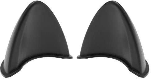 ECSiNG 2pcs Casco Moto Orecchie di Gatto Adesivi Autoadesivi Carino Orecchie di Gatto Casco Moto Adesivo Creativo Decorativo per Moto Bicicletta Scooter Casco, Nero