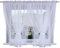 Generisch Fertige Gardine Cordoba 400 x 155 Weiss Voile Fensterdekoration Vorhänge Gipüre