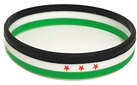 EIFINE 1 stück Syrien Flagge Silikonkautschuk Armbänder Sport Handgelenk Band Armreif for Frauen Männer Geschenk Für