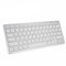 GUPENAA Bluetooth Keyboard, White Wireless Keyboard for Multi Device Phone & Tablet, Compatible with iphone, iPad, Samsung, Android, Windows Computer, Smart TV,Russian