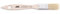 PENNELLIFICIO 2000 Pinceau pour retouche et Nettoyage, Pinceau Plat, pour Peinture Acrylique et solvant, Virole en Bande étagée, Largeur 20 mm – Fabriqué en Italie