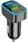 Cargador Mechero USB Carga Rapida, 66W Cargador Movil Coche QC3.0 + PD + 2.4A USB, Cargador de Coche con Voltímetro LED, Compatible con iPhone, Android, Samsung, Tabletas y Teléfonos Inteligentes