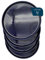 ESPRIT DE CUISINE - Lot de 4 Assiettes Plates En Céramique - Design Élégant - Résistant Aux Rayures - Solide Et Durable - Facile À Nettoyer - Made In France - 25 cm - Bleu Moucheté