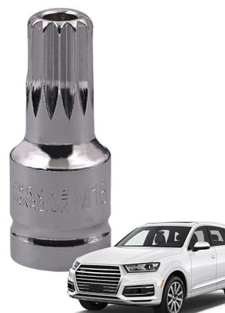 Uozonit Antriebsölablassschraube,1/2 Zoll manipulationssicheres Vierkant-Bit-Steckschlüssel-Werkzeug - Ölablassschraube mit Schnellverschluss für das Getriebe Deutscher Autos, langlebig und einfach