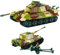 Tarcury Tiger II Schwerer Panzer WW2 Spielzeug-Baukasten - 930 PCS Army Spielzeugset mit 4 Spielzeugsoldaten, 2in1 vielseitiges Design für Kinder und Erwachsene