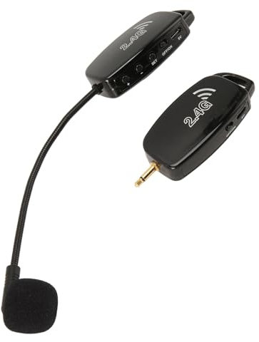 2,4-G-Funkmikrofon, Erhu-Mikrofon-Tonabnehmer mit Rauschunterdrückung, 3,5-mm-auf-6,35-mm-Adapter, Violin-Mikrofon-Tonabnehmer für Instrumente