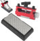Chisel Sharpening Kit, Diamond Sharpening Stones, Equipped with Honing Guide, with Cowhide Box Base 18 CM * 9 CM * 3 CM Sharpening Stone, Chisel Sharpener with 400/1000 Grit