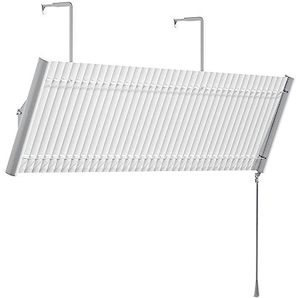 CosyCaya Persianas de Aluminio Parabrisas de Aire Acondicionado Deflector de Aire de Soplado Antidirecto Deflector de Aire Acondicionado DoméStico