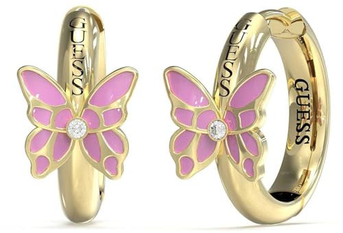 Orecchini A Cerchio donna Guess Crisalide in Acciaio - Cristalli