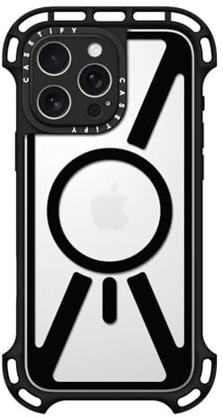 CASETiFY Ultra Bounce iPhone 16 Pro Max Case [Shockproof / 32.8 ft. 10X Military Grade Drop Protection/Compatible with Magsafe] - Black