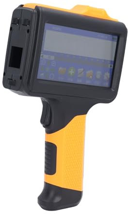Jectse Mini-Handheld-Tintenstrahldrucker, 600-dpi-Handheld-Tintenstrahldrucker, Handdrucker mit 4,3-Zoll-Touchscreen, für Text, Zahlen, Symbole, QR-Codes, Barcodes (EU-Stecker AC110-240V)