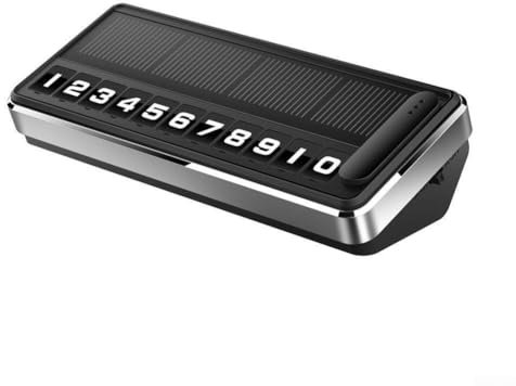 Número de teléfono del coche del número múltiple llevado solar, placa temporal del aparcamiento con la luz solar accionada del LED, placa oculta del aparcamiento del coche del número