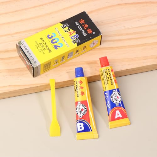 Yawdil 2 Stück Angelrute Epoxidharz AB Kleber 20g Angel klebstoff Metall Keramik Marmor Holz Kunststoff Schnell bindung Angelstab Kleber