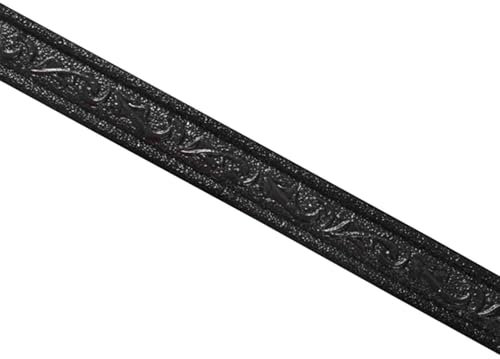 Glugahrif Borde de pared, revestimiento de pared, revestimiento de rodapiés, cenefa autoadhesiva para papel pintado, líneas decorativas adhesivas de pared para el hogar, 90,55 pulgadas de largo