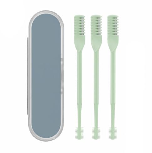 3 Pieces 2-in-1 Nasal Hair Cutter with Storage Box,360°Rotating Nasal Hair Cutter,Men Portable Manual Nostril Hair Removal Tool,Easily Trim,Double Sided Nose Hairs Cleaner,for Men Women(Dark Green)